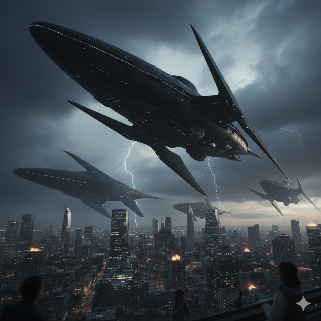 Naves sobre el espacio terrestre